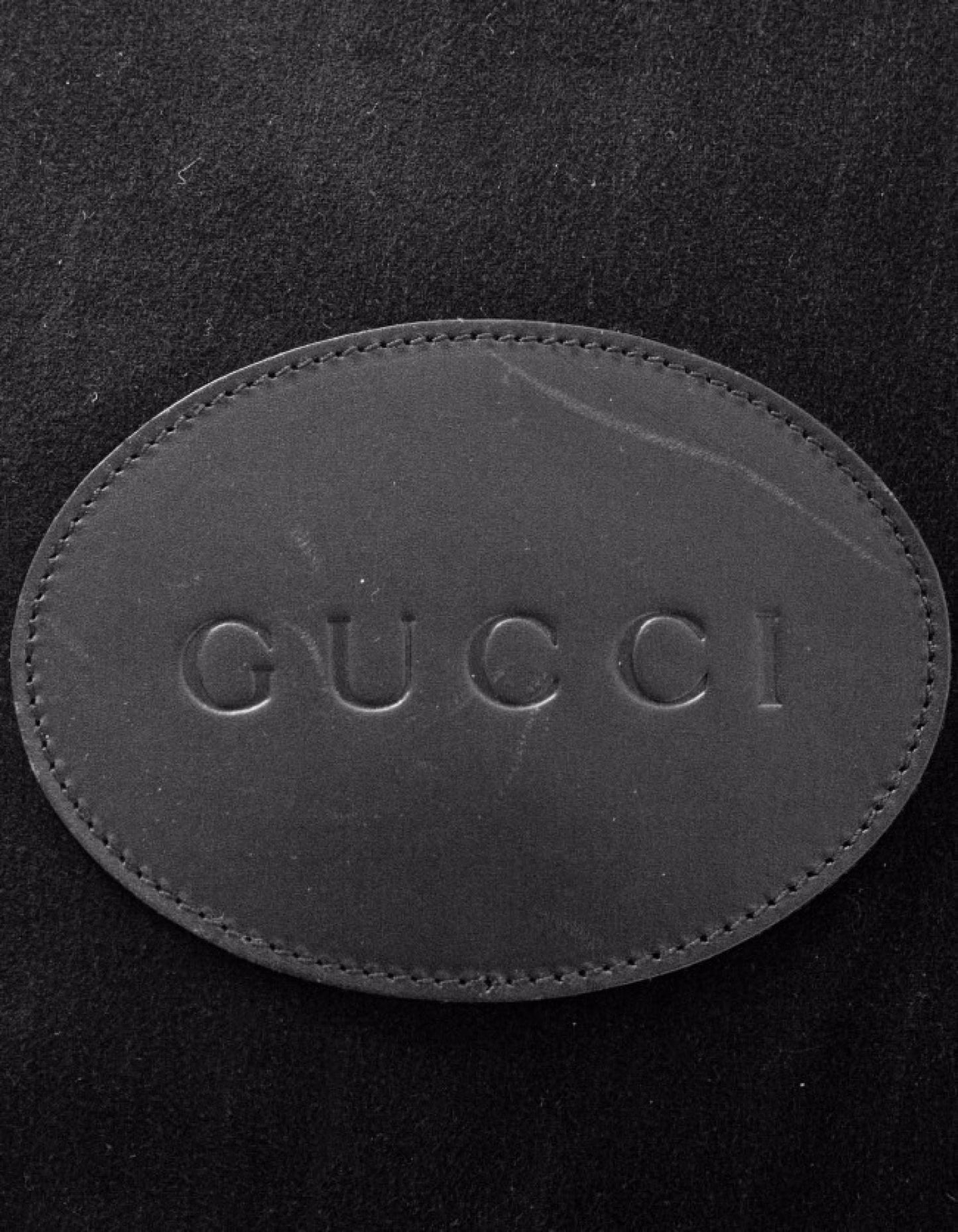 Gucci   Black Felt & Leather Tote