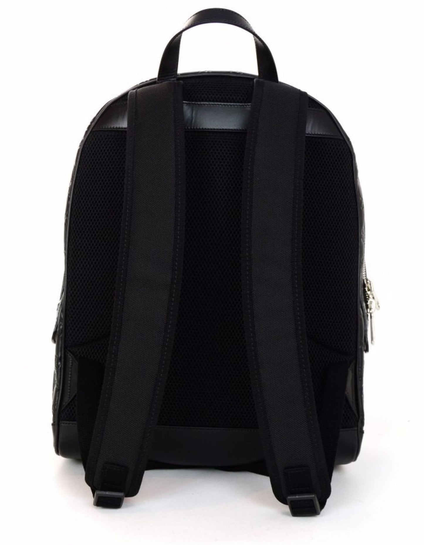Gucci Black Embossed Leather Signature Backpack