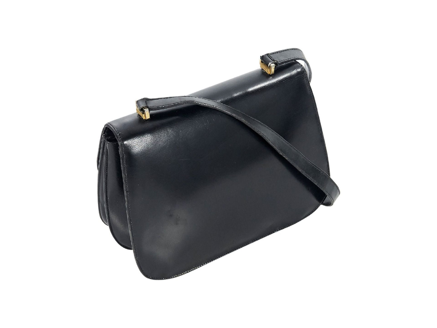 Black   Gucci Leather Crossbody Bag