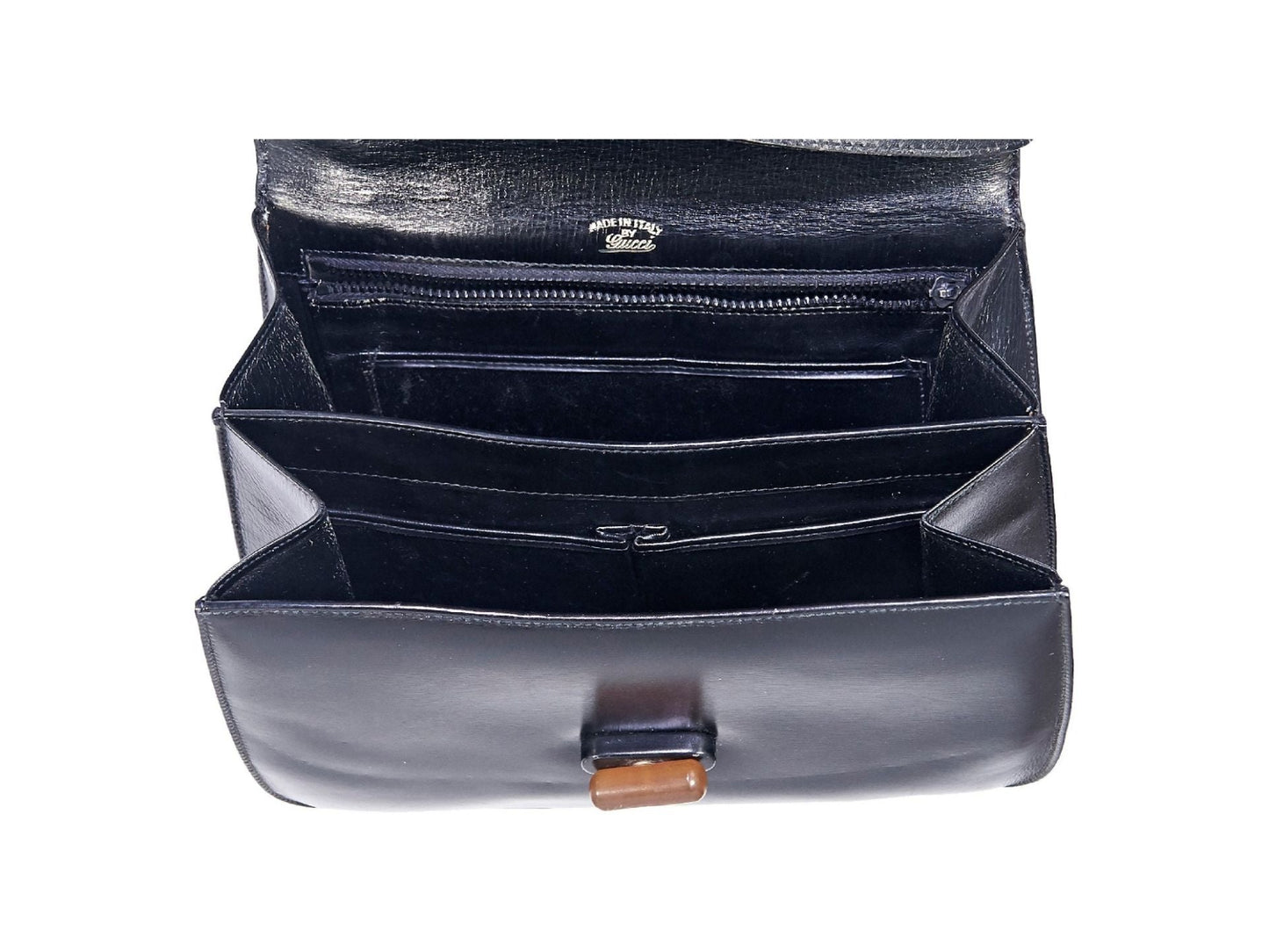 Black   Gucci Leather Crossbody Bag