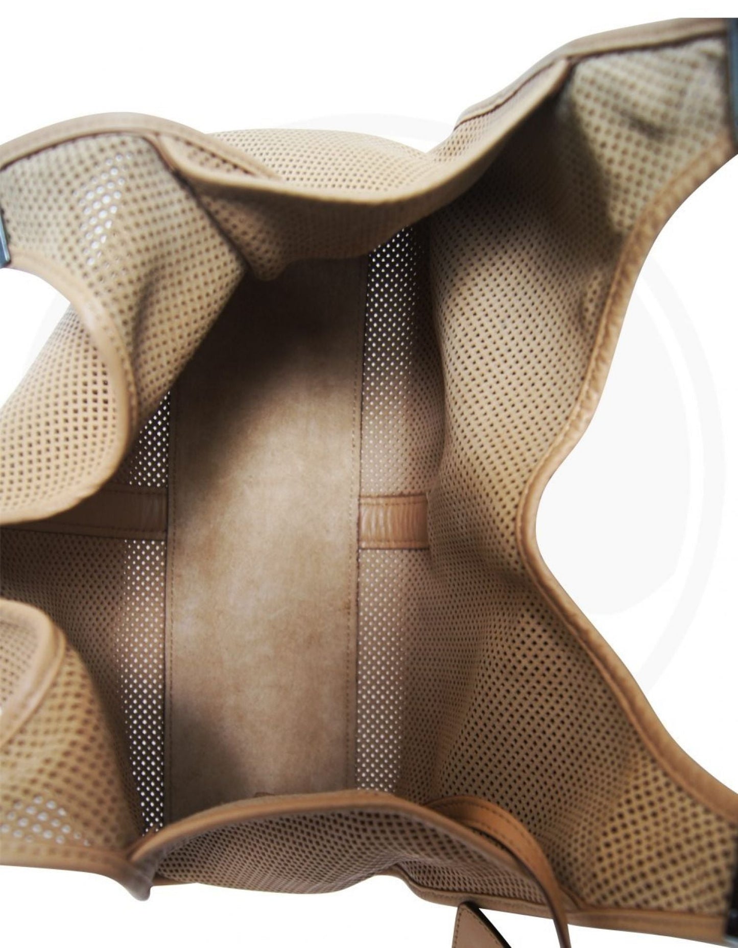 GUCCI Beige Jackie O Double Handle Perforated Hobo