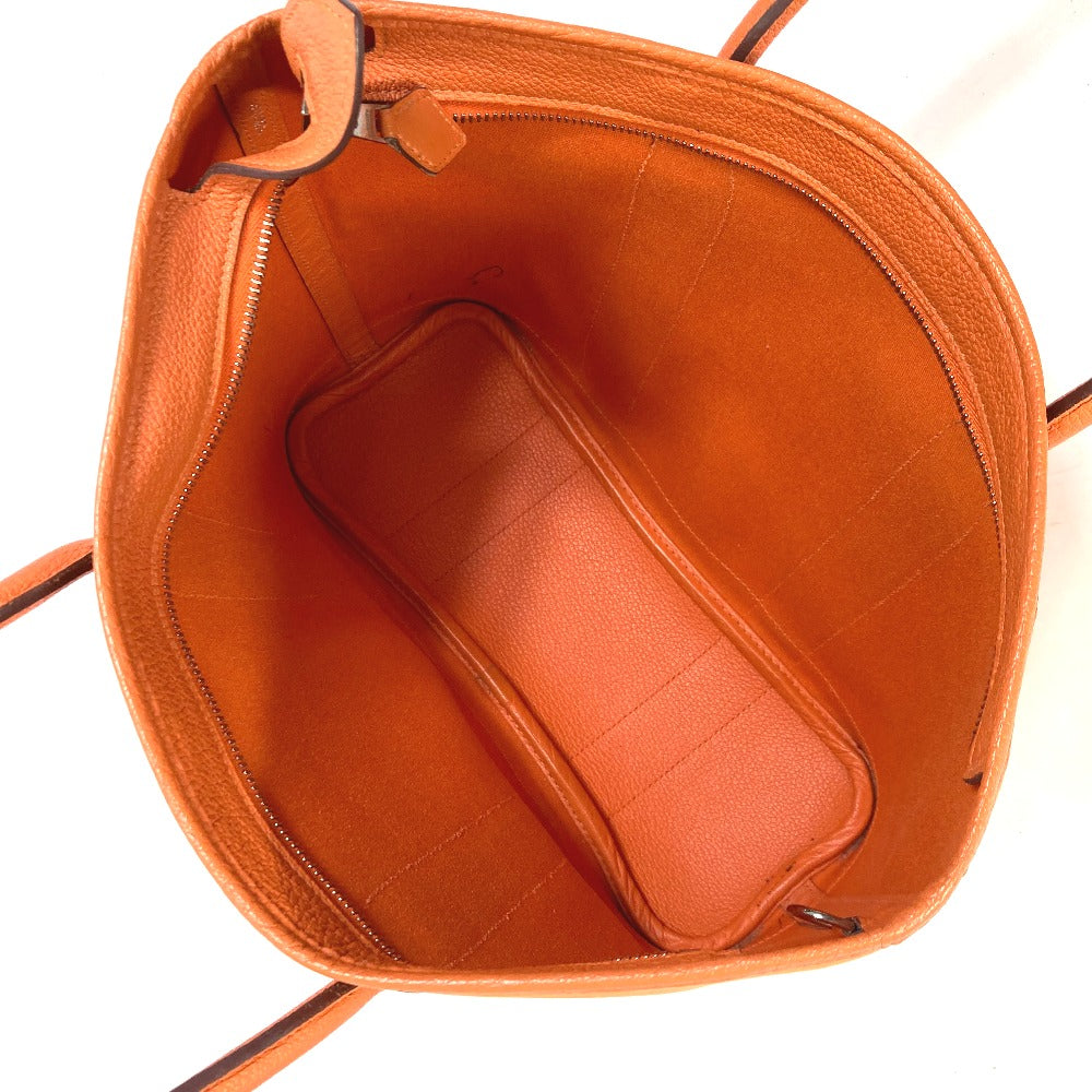 HERMES Tote Bag Towar Officier Orange Shoulder Bag Shoulder Bag Garden Zip PM Women  d