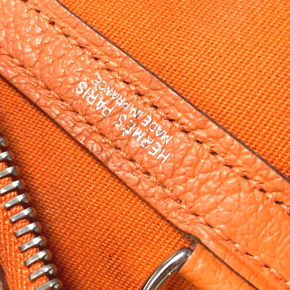 HERMES Tote Bag Towar Officier Orange Shoulder Bag Shoulder Bag Garden Zip PM Women  d