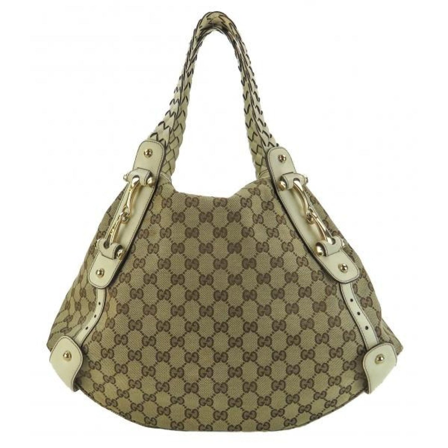 Gucci Ivory GG Canvas Medium Pelham Shoulder Bag