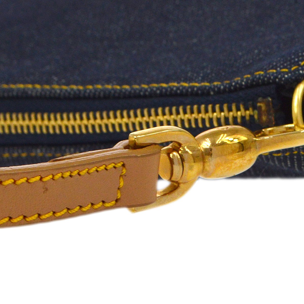 CHRISTIAN DIOR? 2001 Denim Saddle Bag Mini 38934