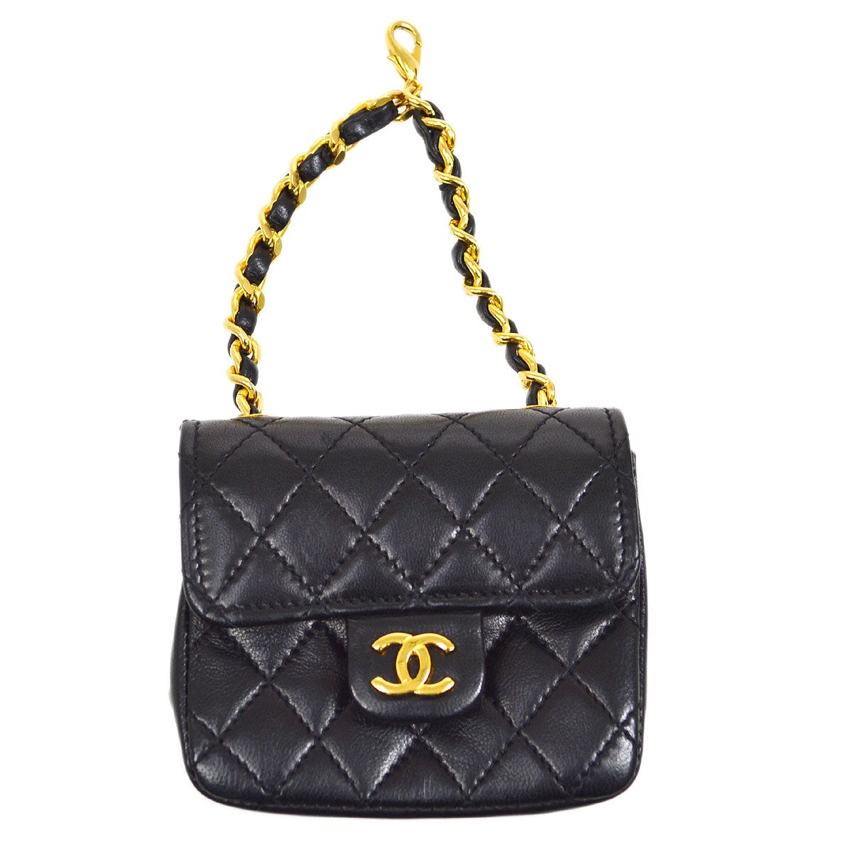 CHANEL 1990s Micro bag Charm