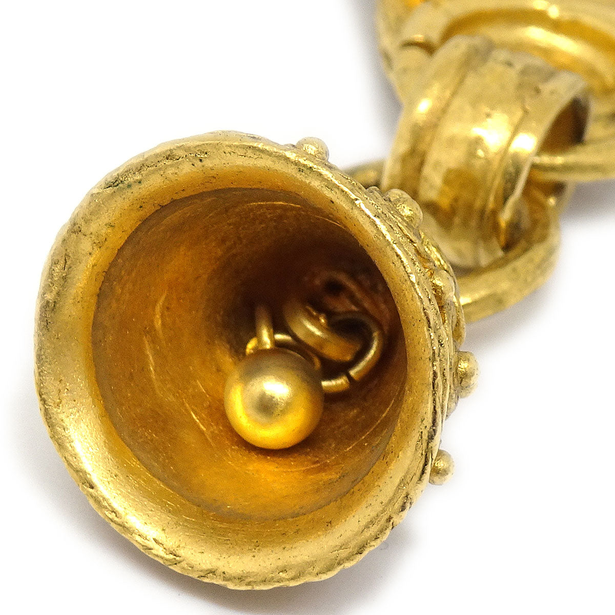 CHANEL 1994 CC Cross Bell Brooch 93599