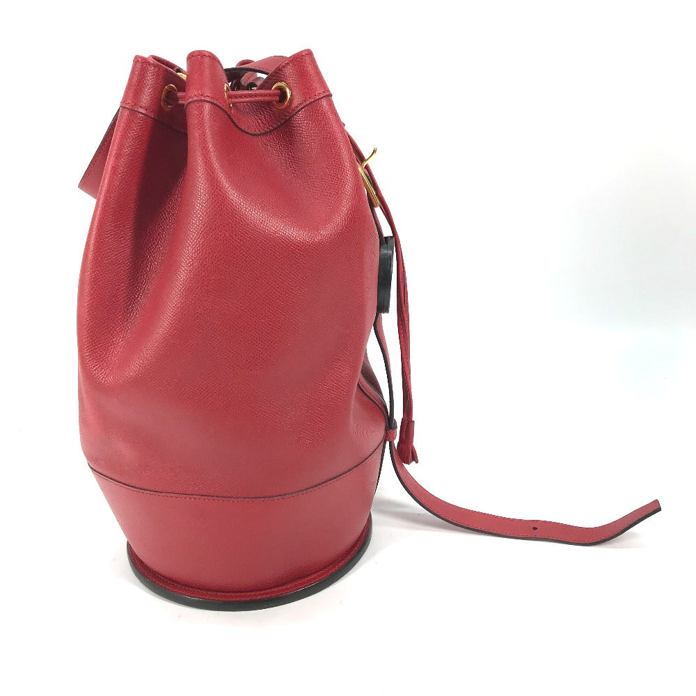HERMES Shoulder Bag Courchevel Red Shoulder bag, Drawstring bag Standy Women  d