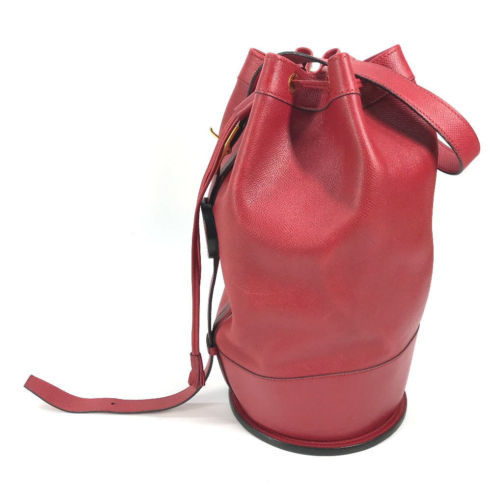 HERMES Shoulder Bag Courchevel Red Shoulder bag, Drawstring bag Standy Women  d