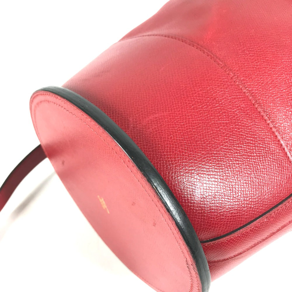 HERMES Shoulder Bag Courchevel Red Shoulder bag, Drawstring bag Standy Women  d