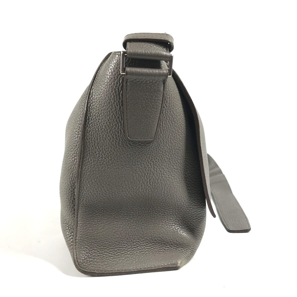 HERMES Shoulder Bag Taurillon Clemence gray Crossbody bag Sac Alfred 35 mens  d