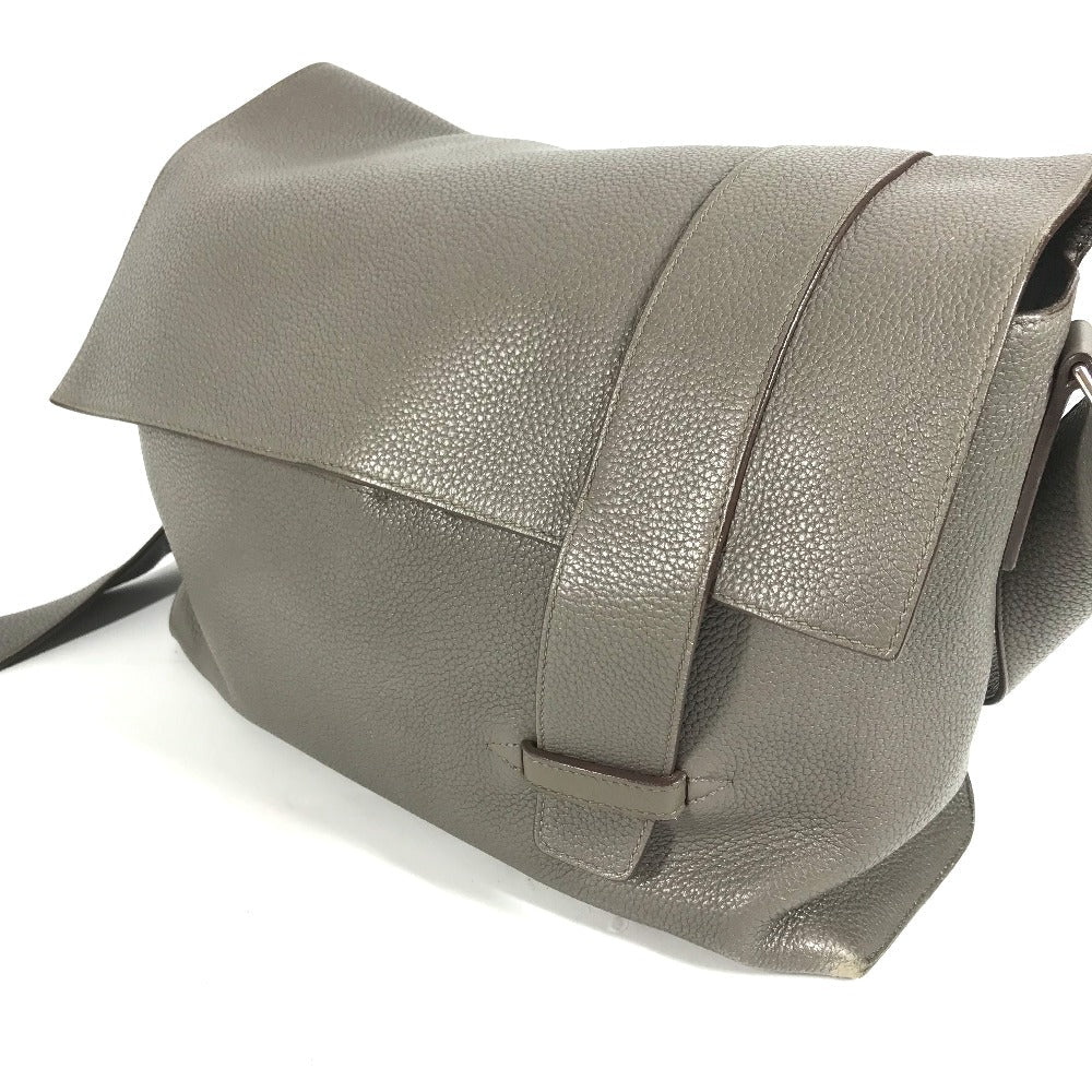 HERMES Shoulder Bag Taurillon Clemence gray Crossbody bag Sac Alfred 35 mens  d