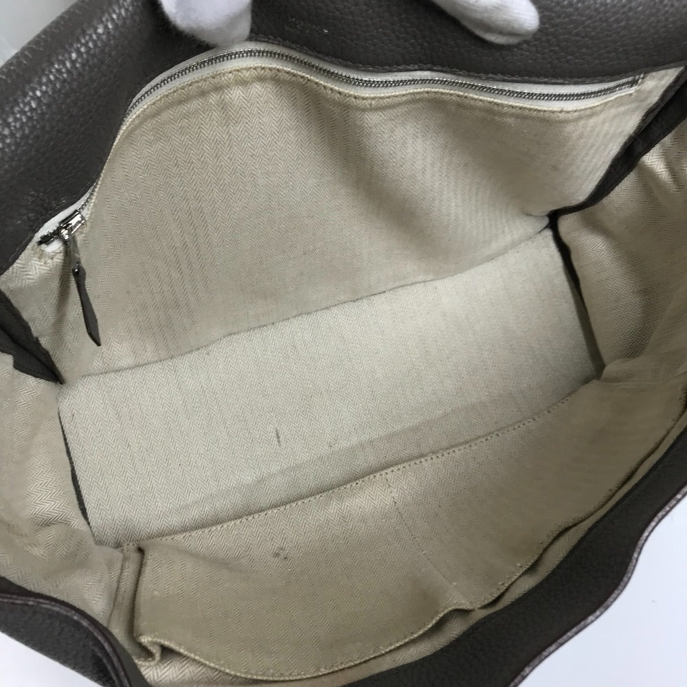 HERMES Shoulder Bag Taurillon Clemence gray Crossbody bag Sac Alfred 35 mens  d