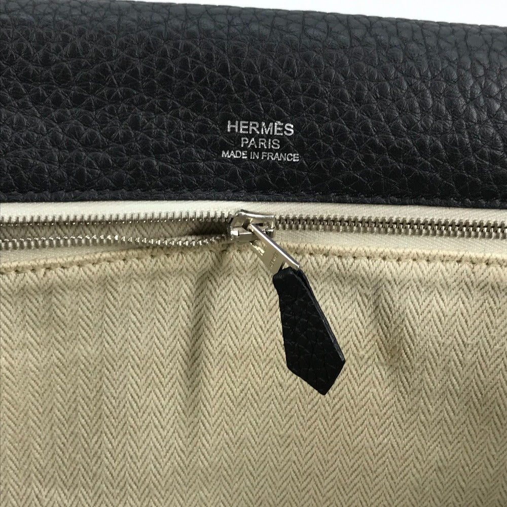 HERMES Shoulder Bag Taurillon Clemence black Crossbody bag Sac Alfred 35 mens  d