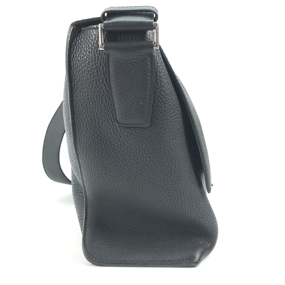 HERMES Shoulder Bag Taurillon Clemence black Crossbody bag Sac Alfred 35 mens  d
