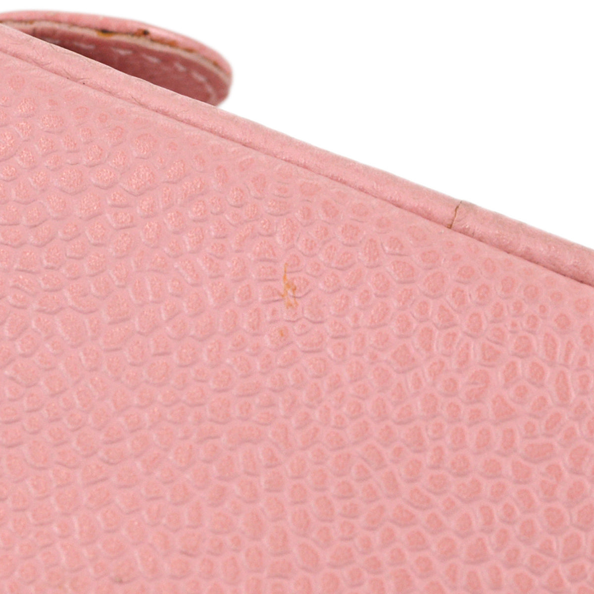 CHANEL 2003-2004 Timeless Vanity Handbag Pink Caviar