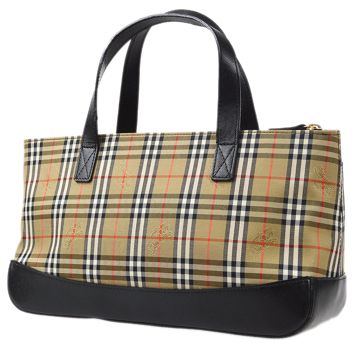 Burberry Ho  Check HandBag Beige 78098
