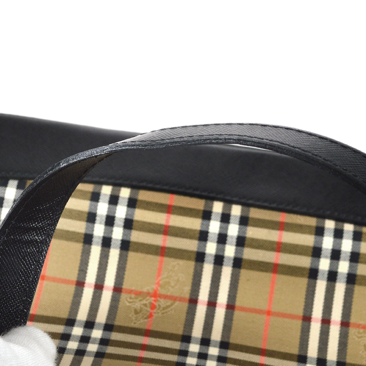 Burberry Ho  Check HandBag Beige 78098
