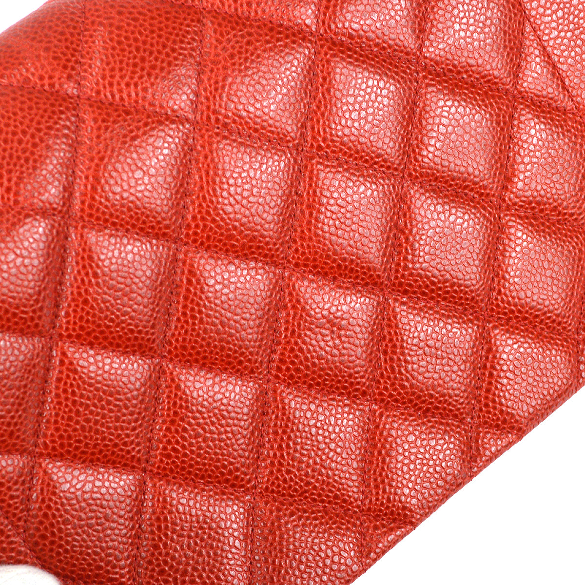 Chanel 1991-1994 Red Caviar Medium Diana Flap Bag