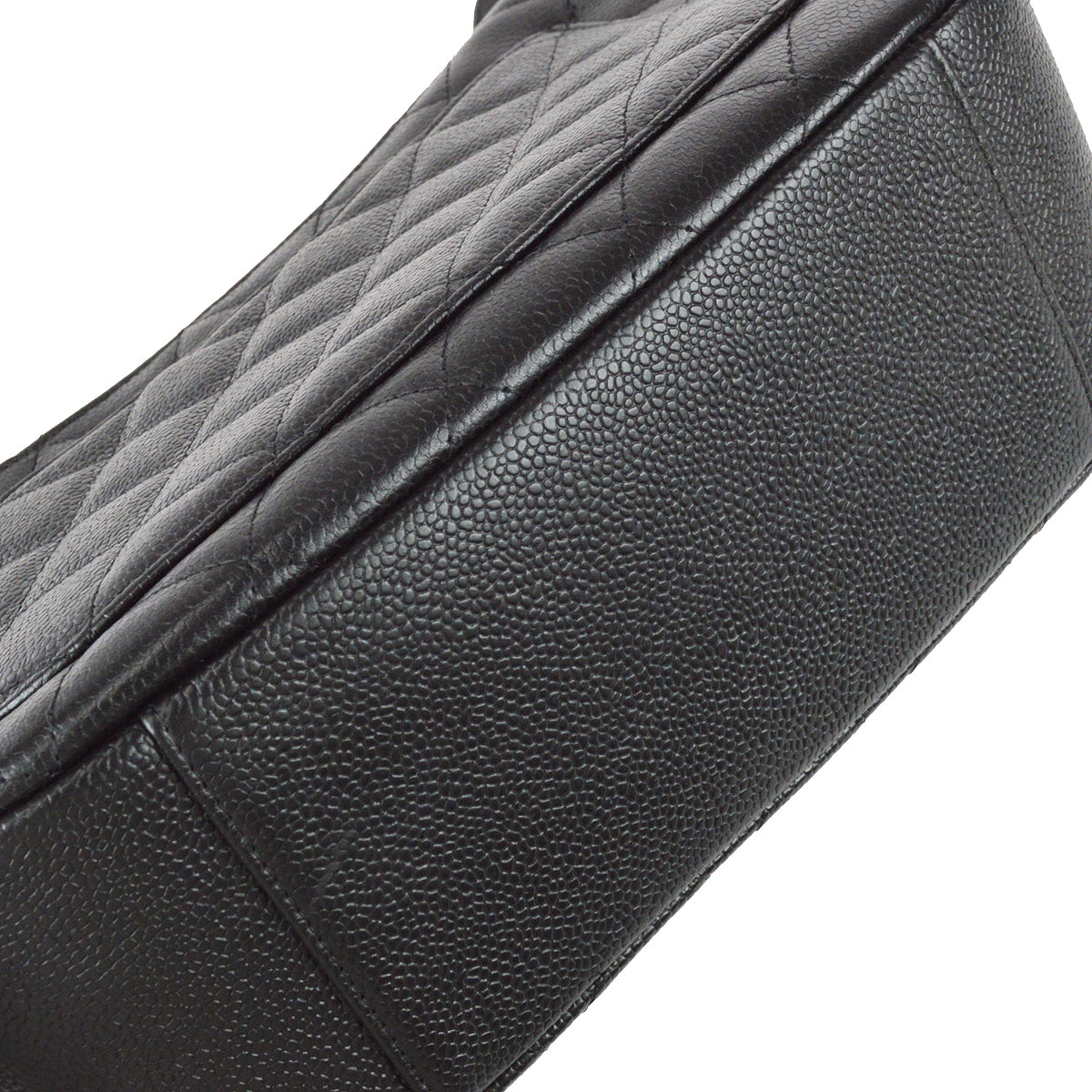Chanel 2003-2004 Hobo Bag Black Caviar
