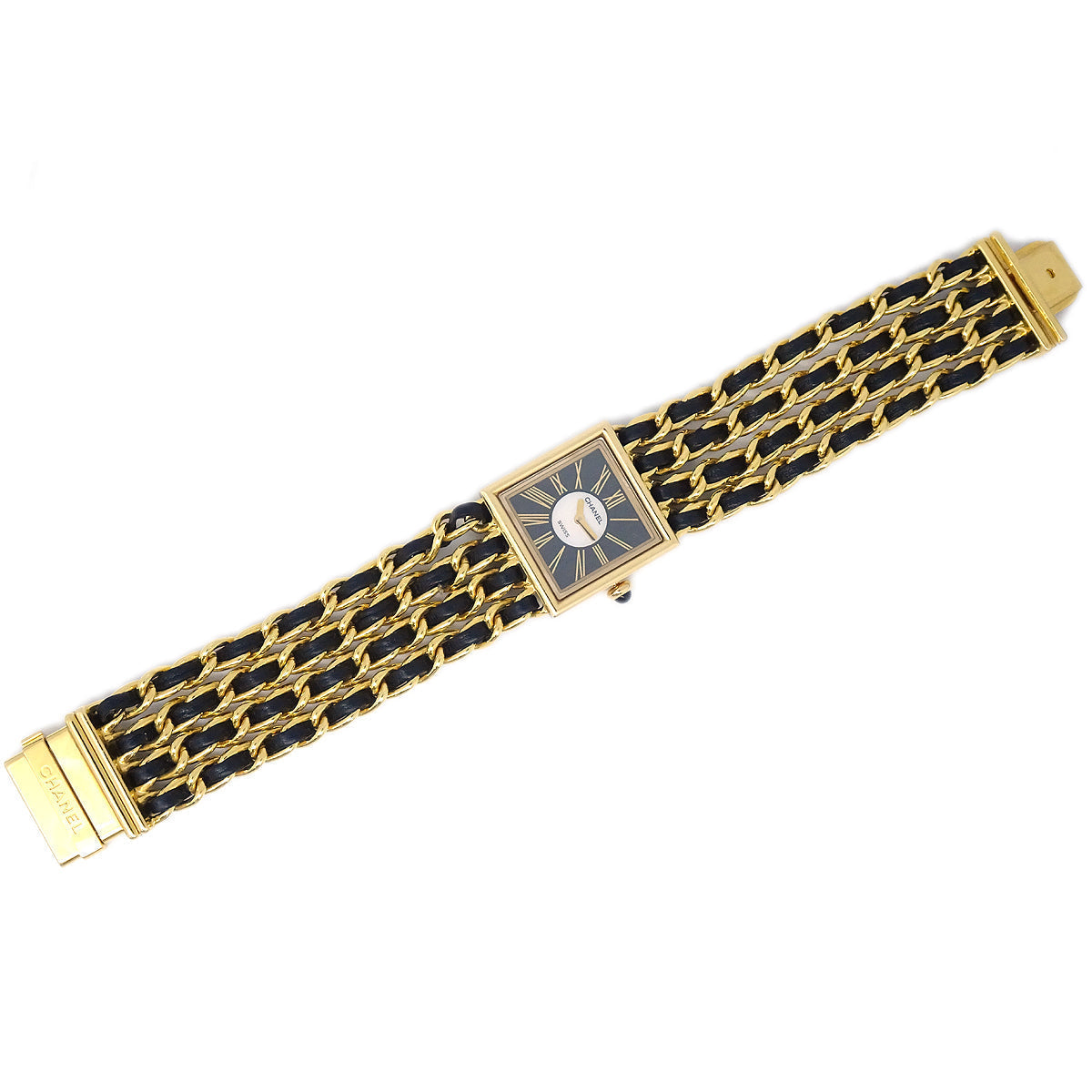 Chanel 1989 Mademoiselle Watch 18KYG #L