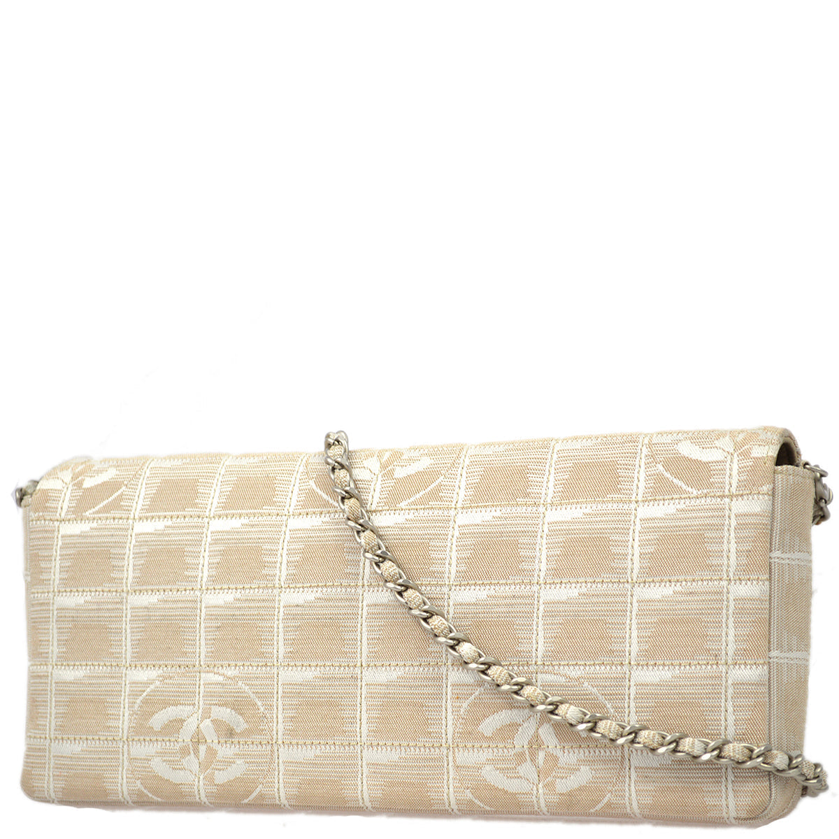 Chanel 2001-2003 Nylon East West New Travel Line Flap Bag