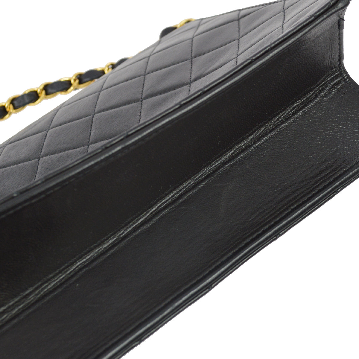 Chanel 2001-2003 Black Lambskin Classic Single Flap Shoulder Bag