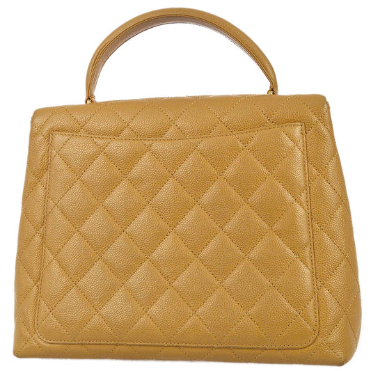 Chanel 2004-2005 Beige Caviar Kelly Handbag