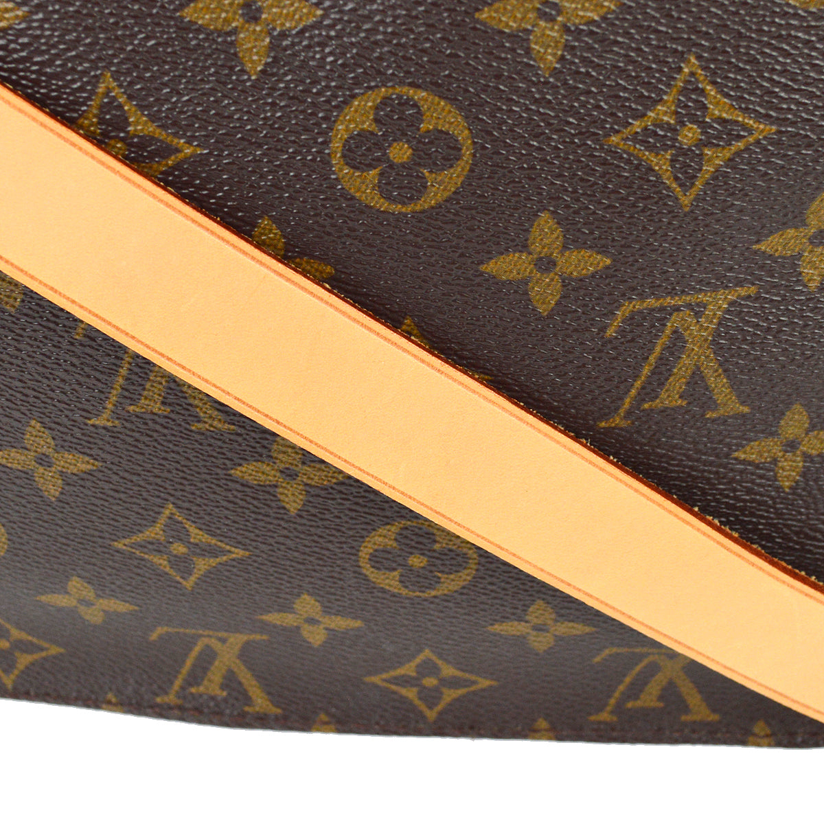 Louis Vuitton 1991  Monogram Cartouchiere GM Shoulder Bag M51252