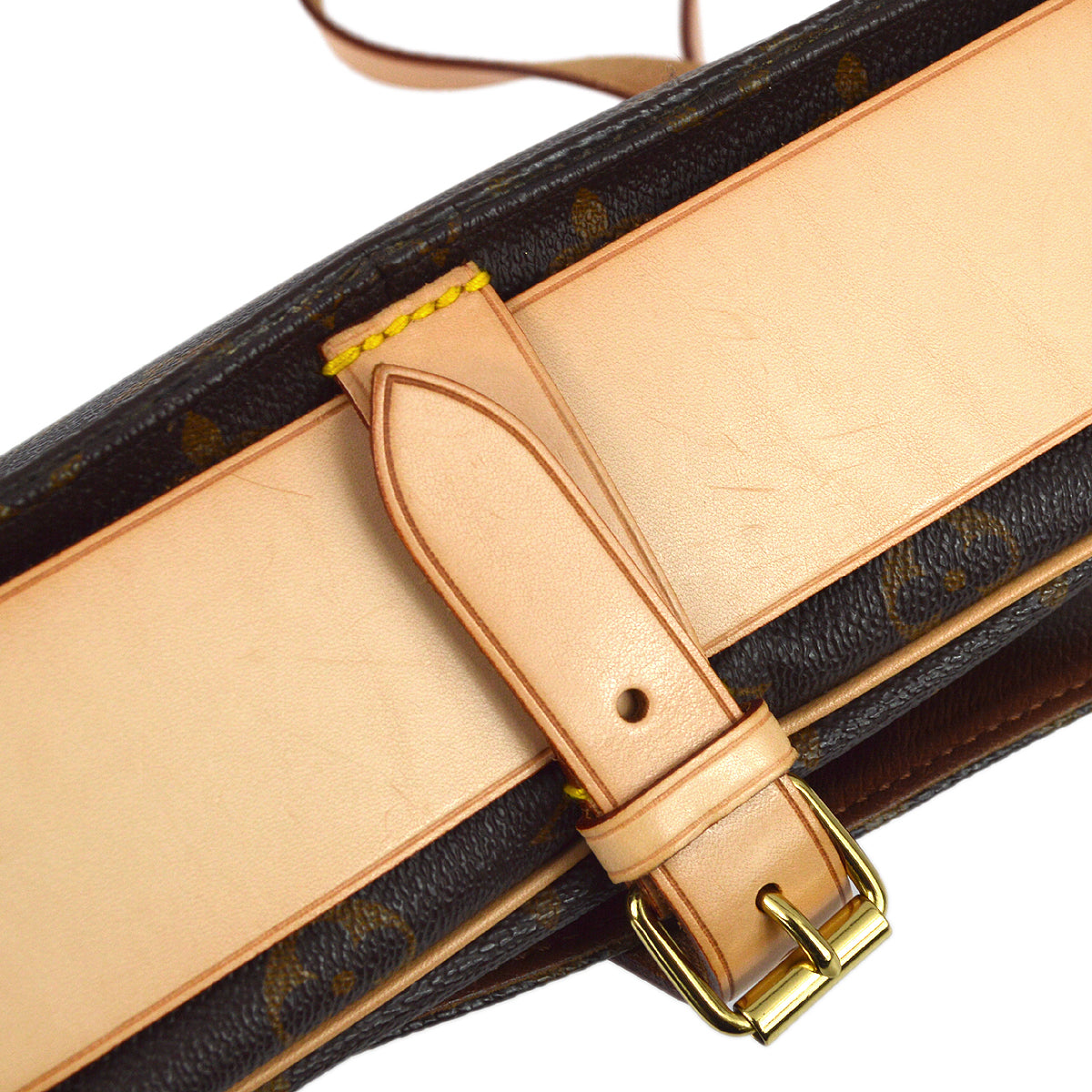 Louis Vuitton 1991  Monogram Cartouchiere GM Shoulder Bag M51252