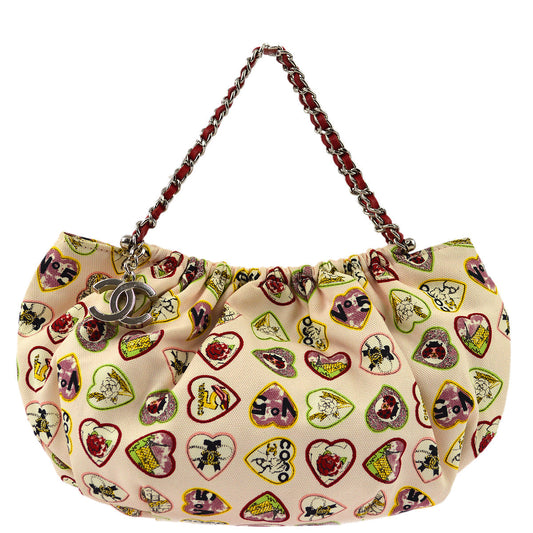 Chanel 2006 Canvas Valentine Handbag