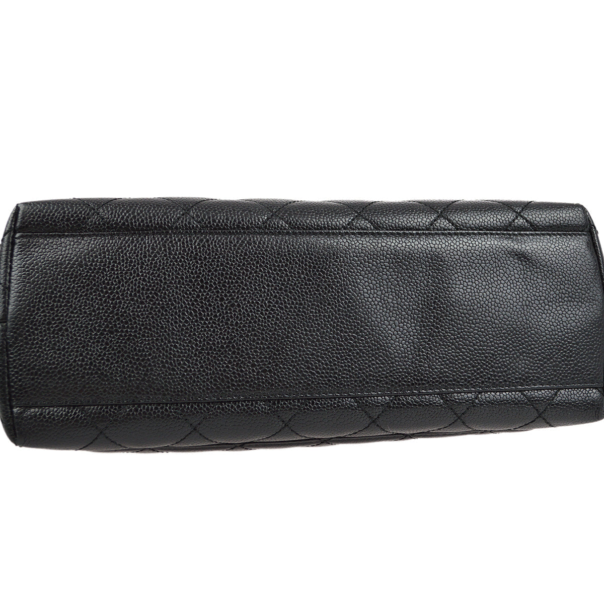 Chanel 2001-2003 Black Caviar Kelly Handbag