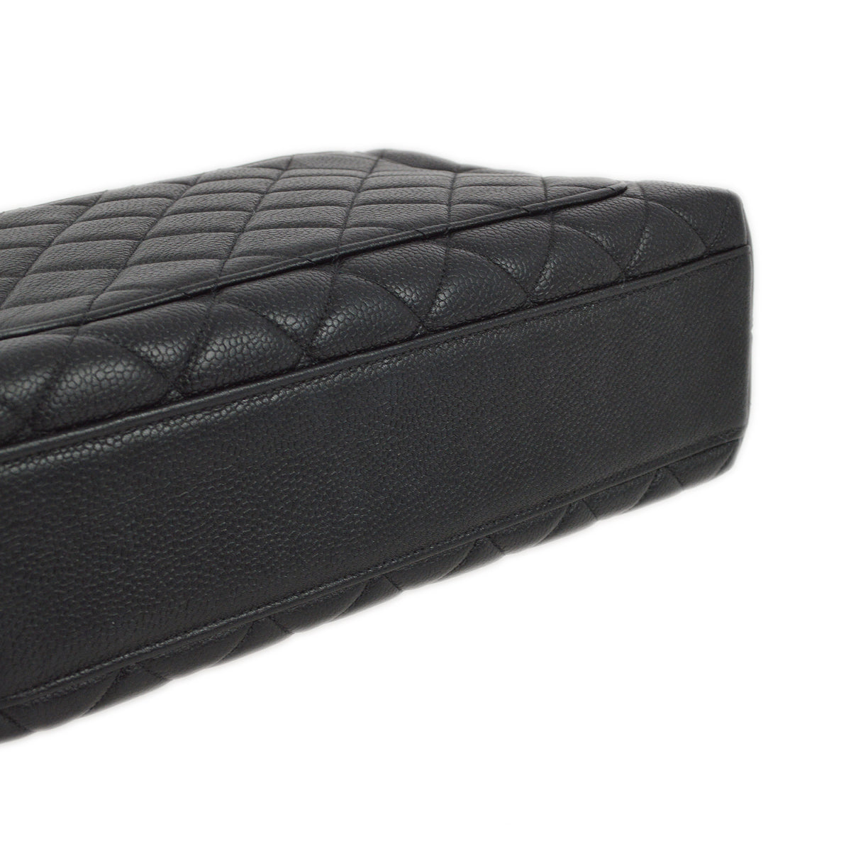 Chanel 1996-1997 Black Caviar Kelly Handbag