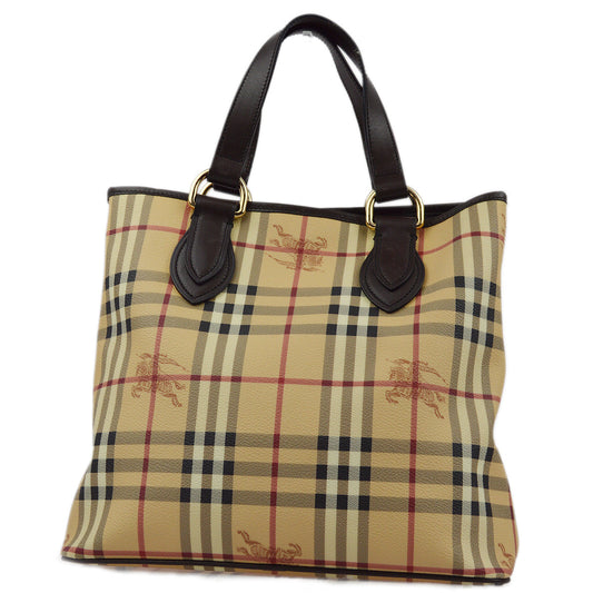 Burberry Beige Ho  Check Tote HandBag 172436
