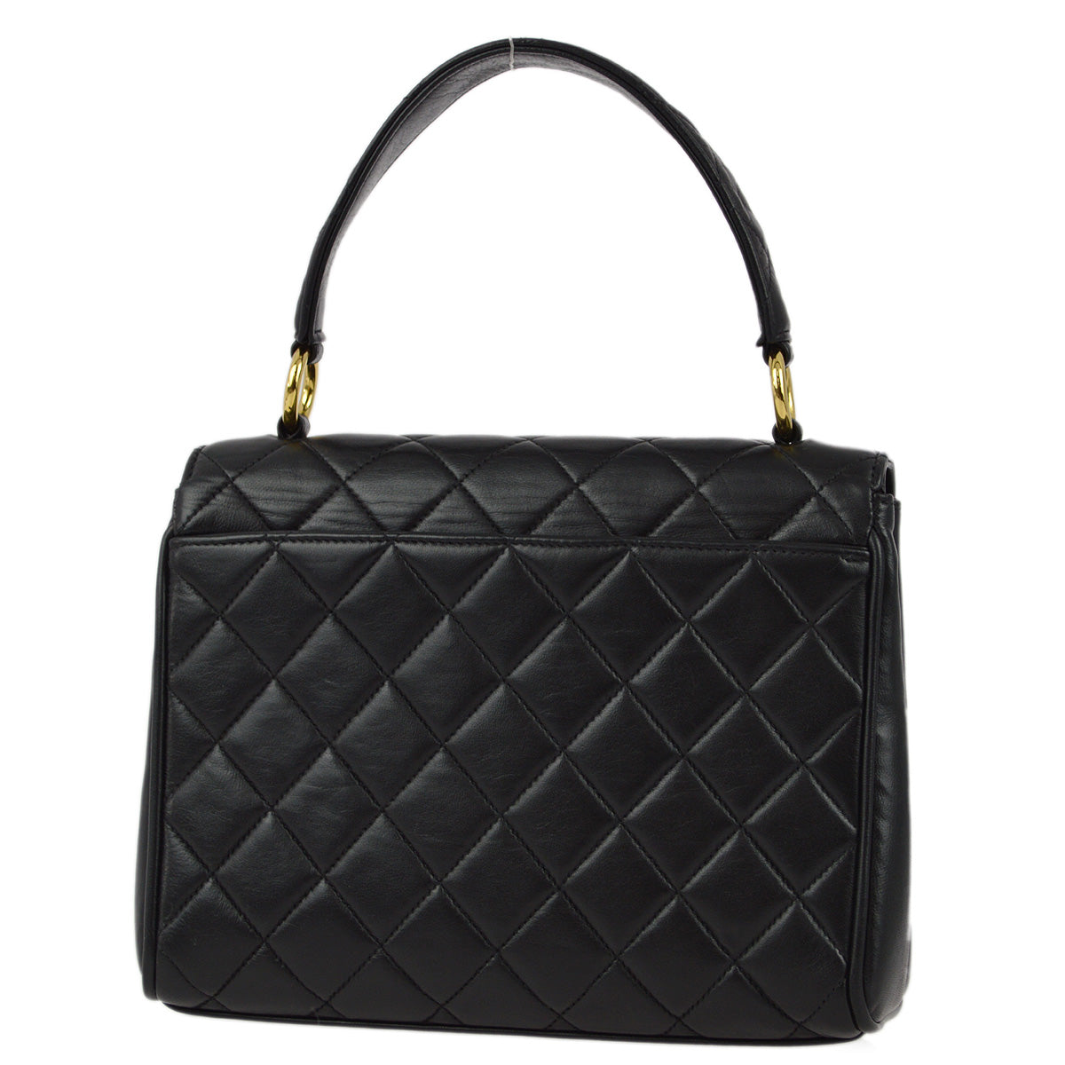 Chanel 1996-1997 Black Lambskin Handbag