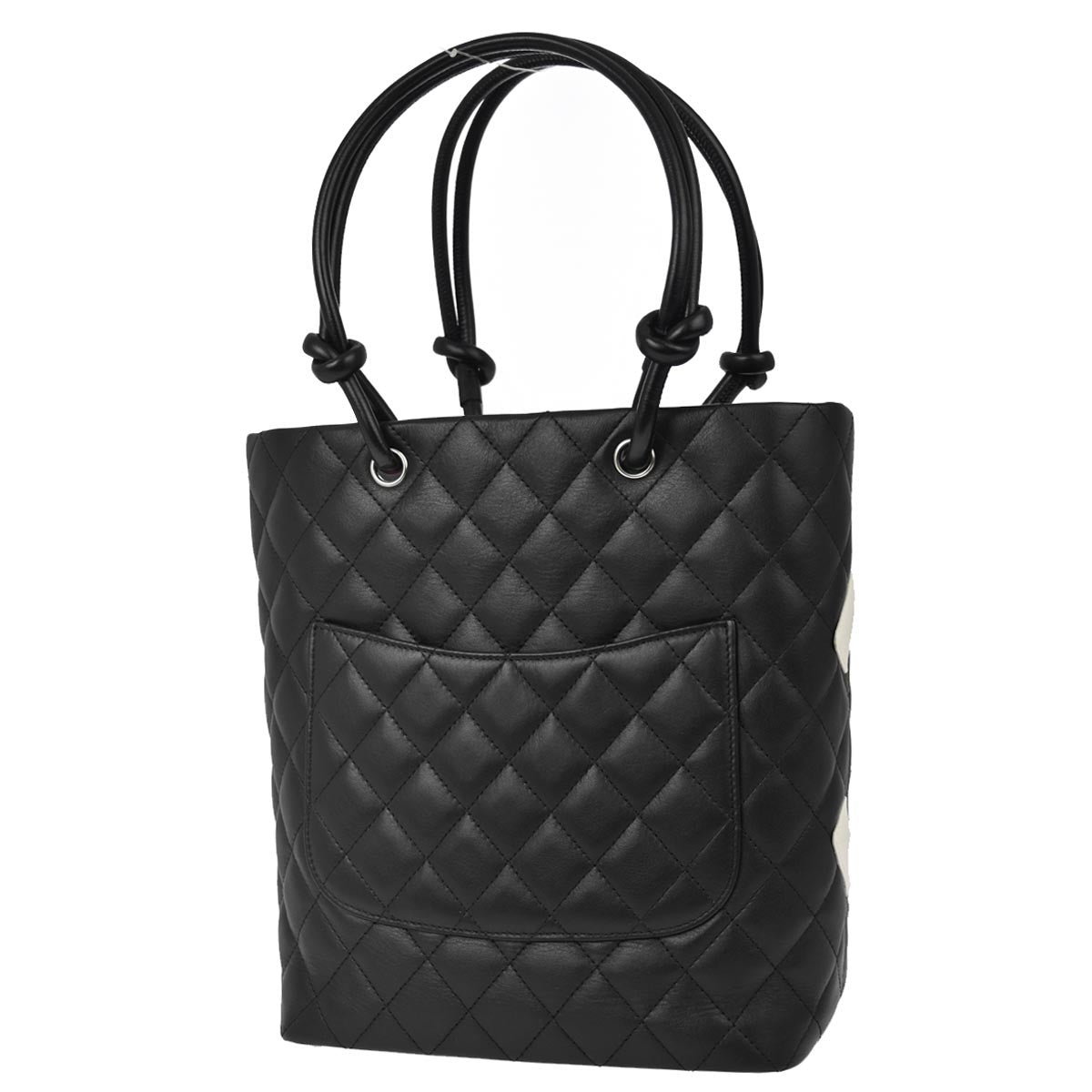 Chanel 2004-2005 Black Calfskin Cambon Ligne Tote Handbag