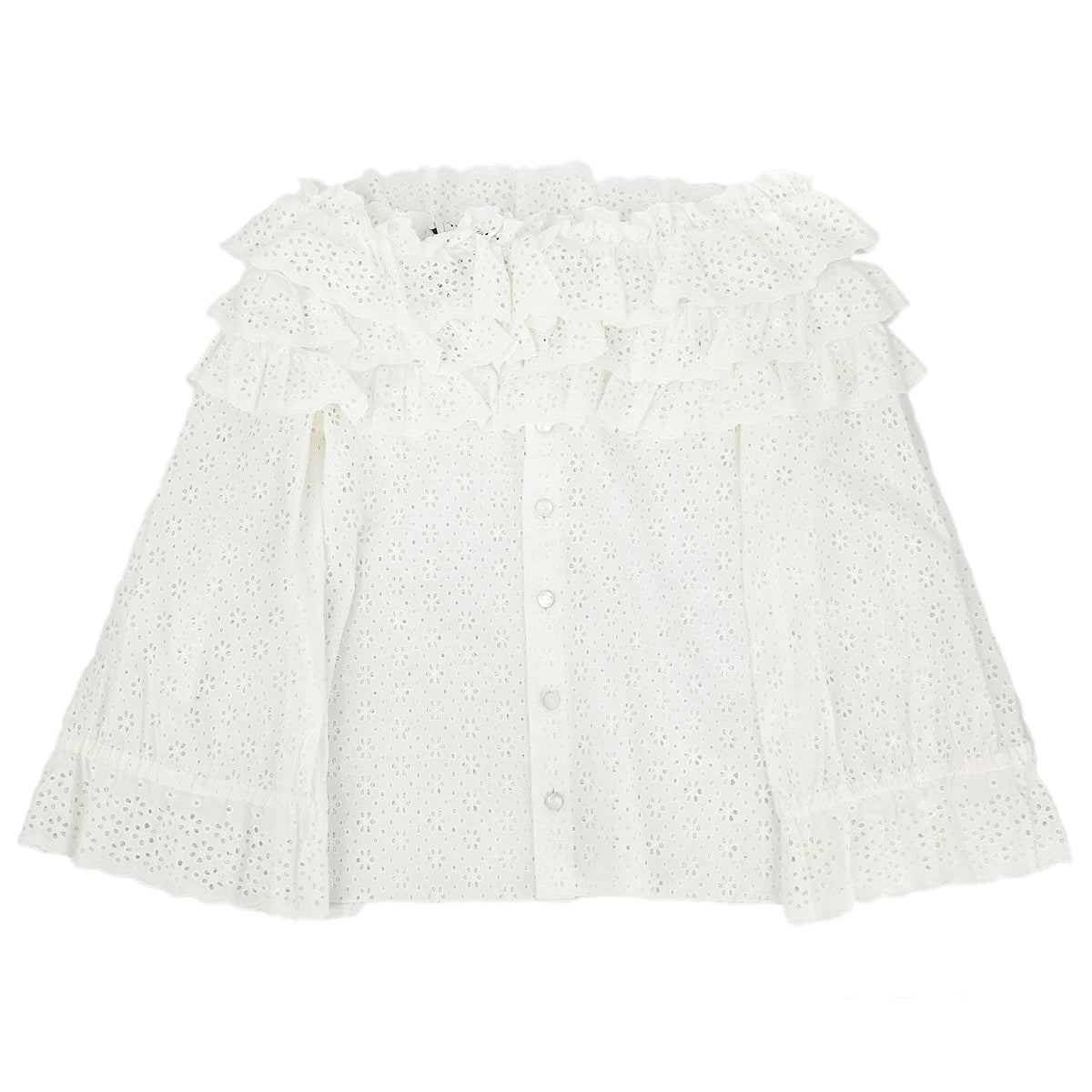 Chanel 2001 Lace Blo  White #36
