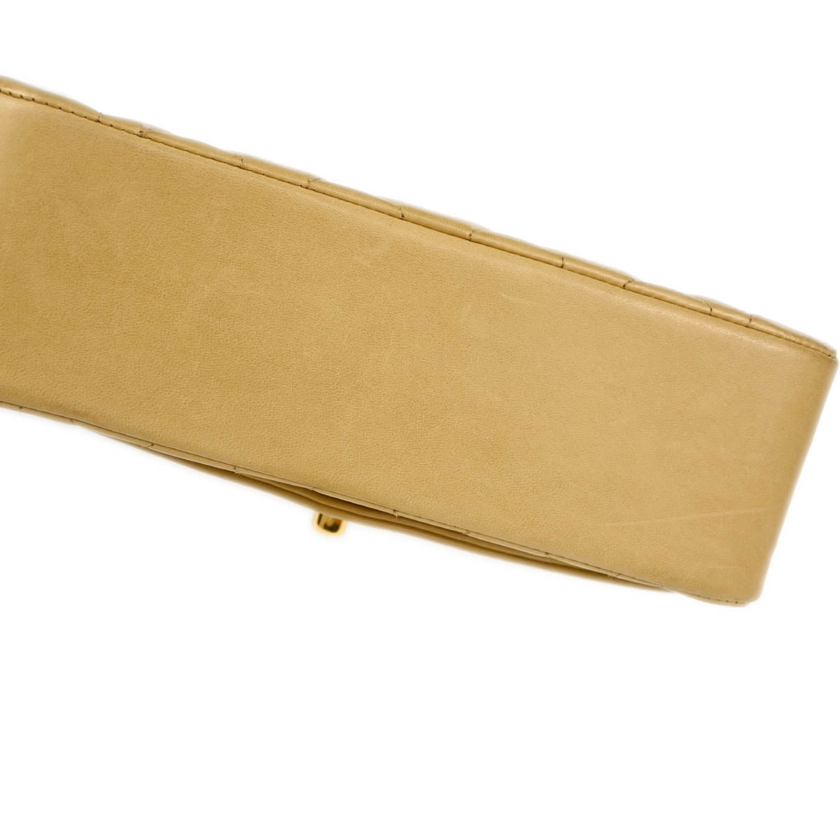 Chanel 1991-1994 Beige Lambskin Small Diana Shoulder Bag