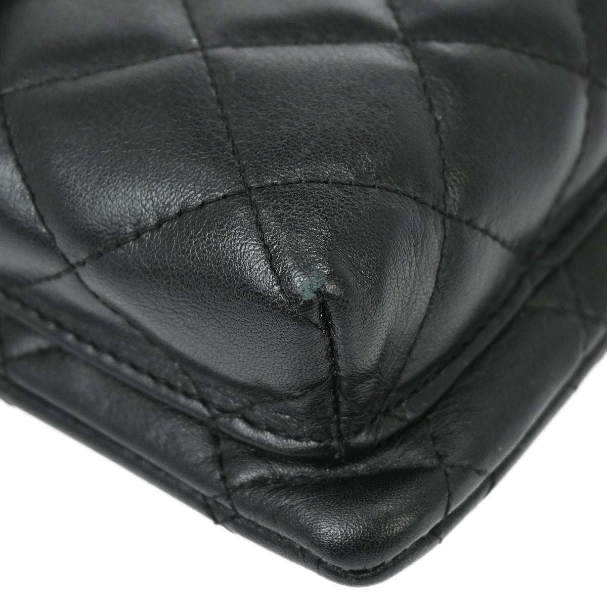 Chanel 2005-2006 Black Calfskin Cambon Ligne Shoulder Pochette