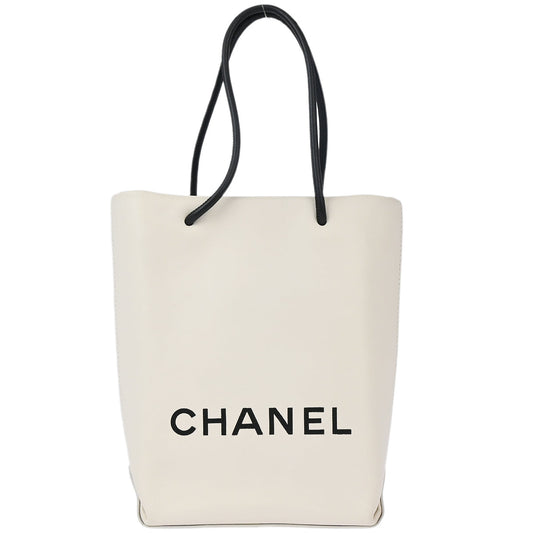 Chanel 2008-2009 White Calfskin Essential Tote Bag
