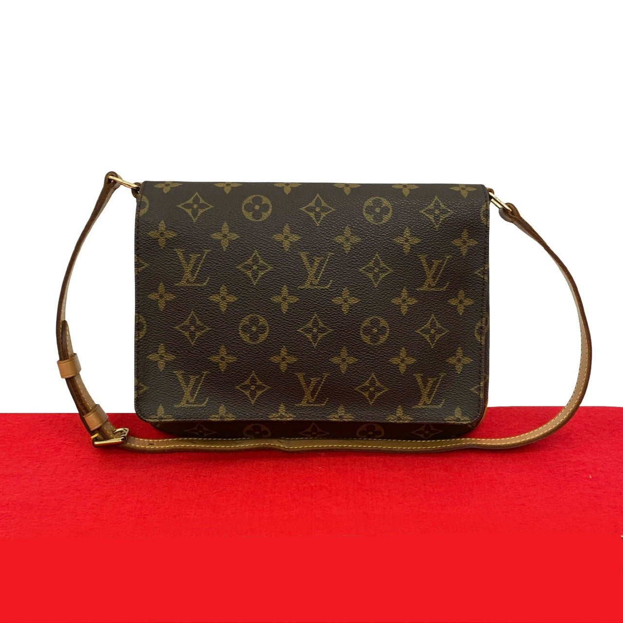 LOUIS VUITTON Shoulder Bag leather Brown Monogram M tte tango