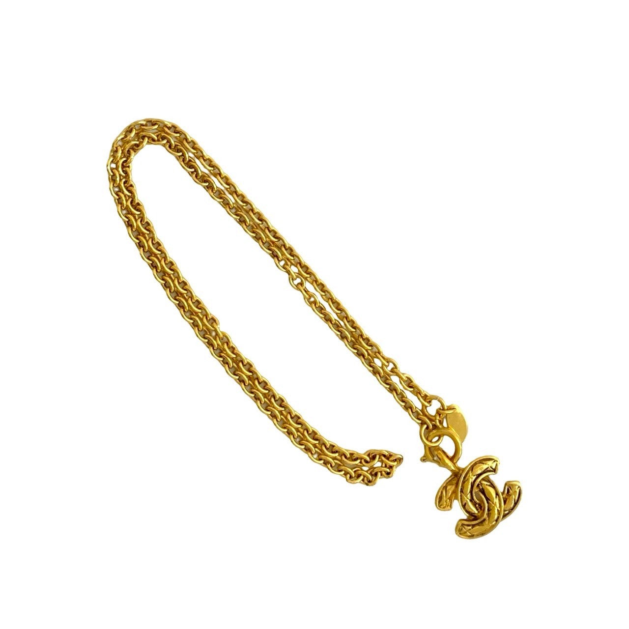 CHANEL Necklace Gold Plated gold