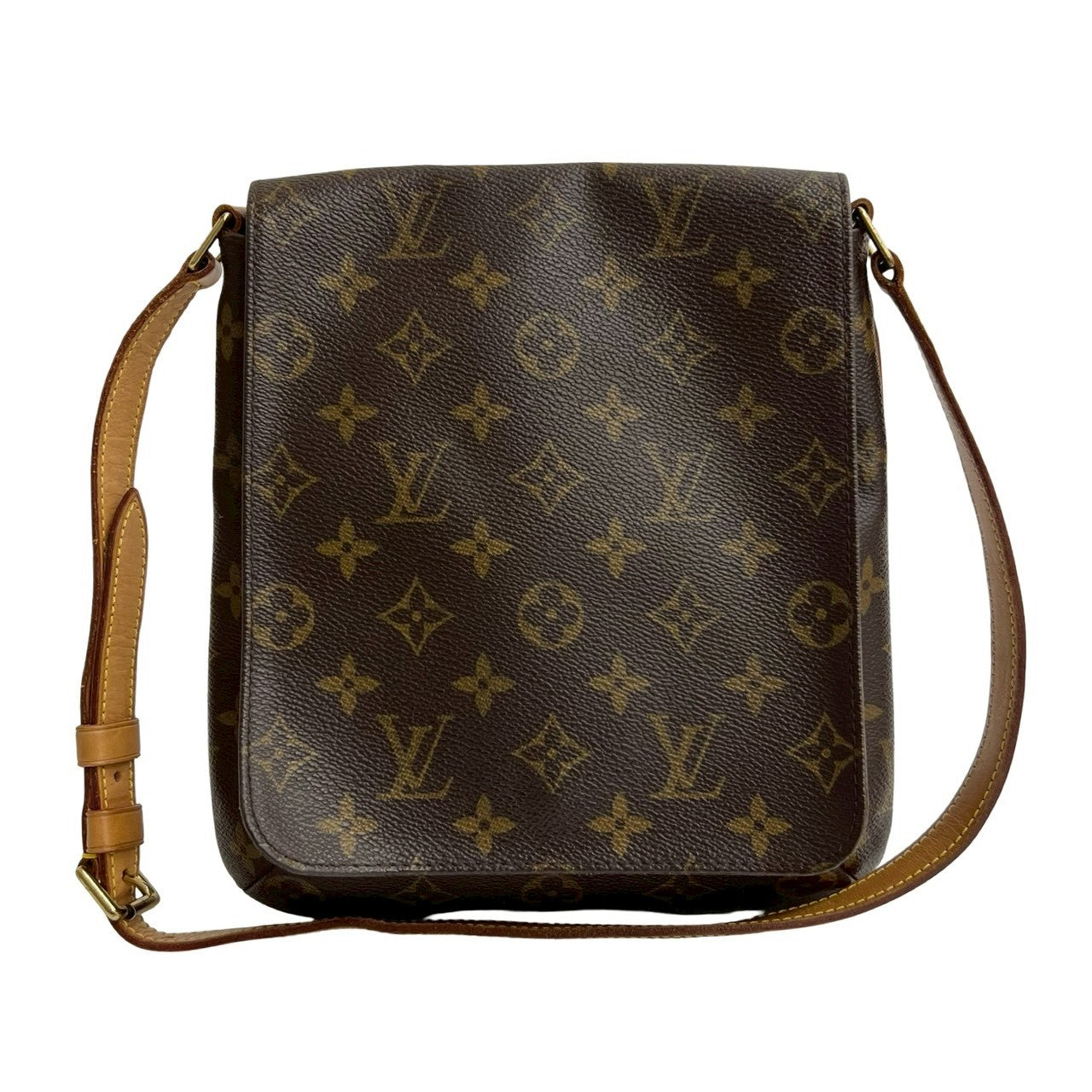 LOUIS VUITTON Shoulder Bag leather Brown Monogram M tte Salsa