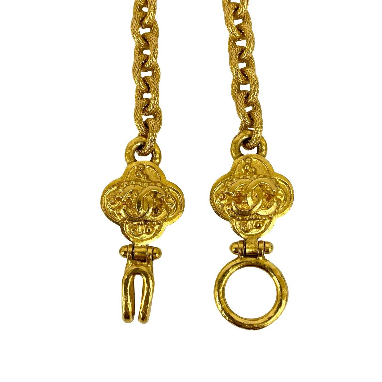 CHANEL Necklace Gold Plated gold