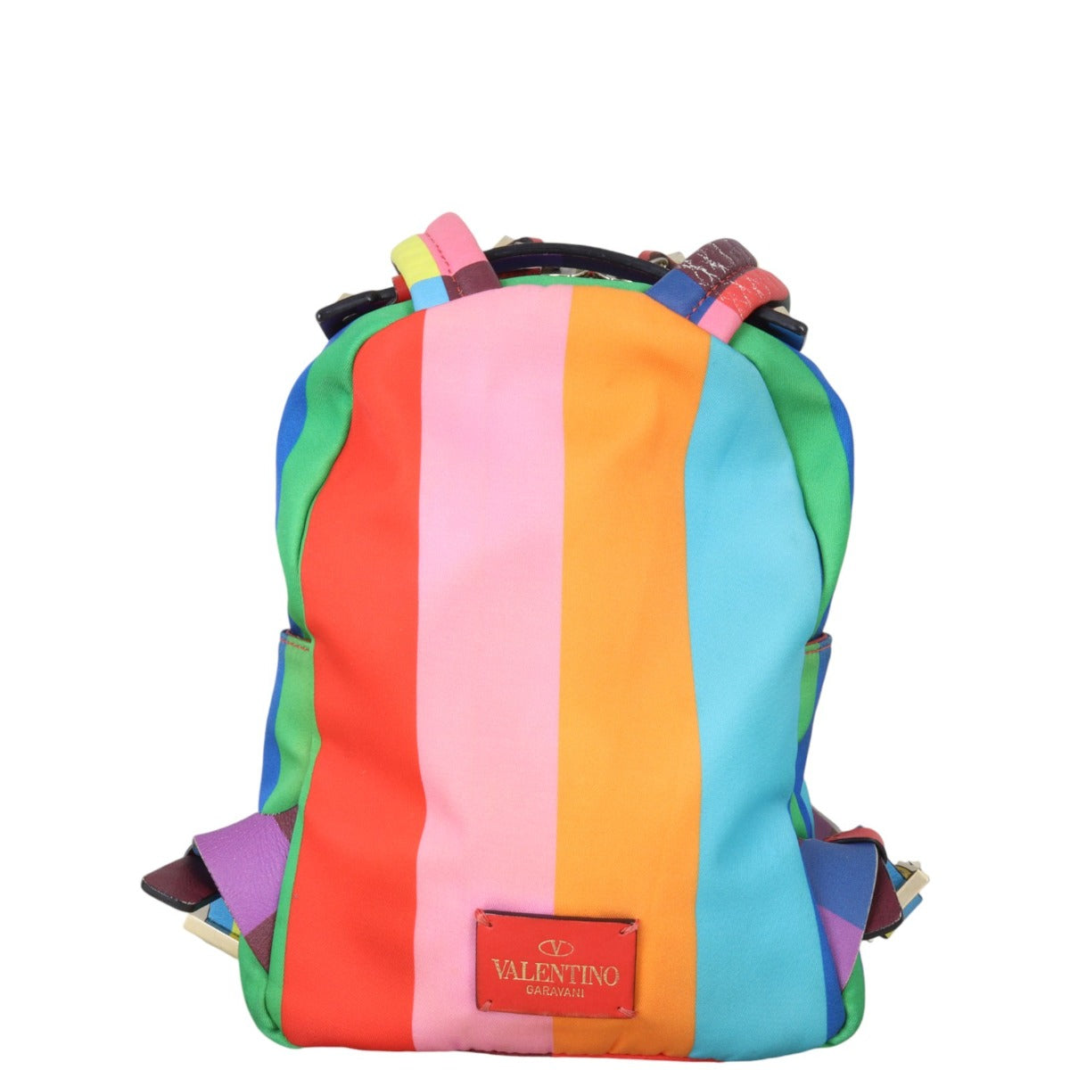 Valentino 1973 Rainbow Rockstud Backpack Small