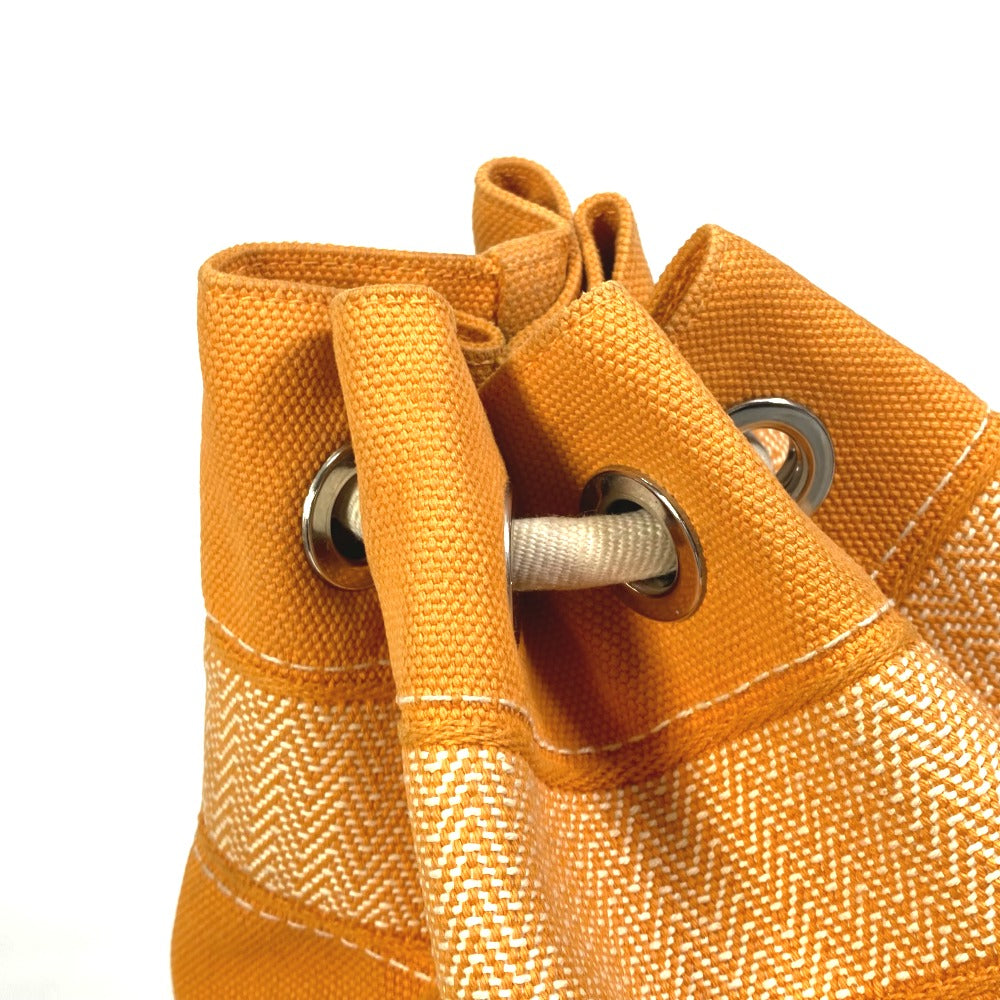 HERMES Shoulder Bag cotton Orange Shoulder Sac Marine Receive MM Women  d