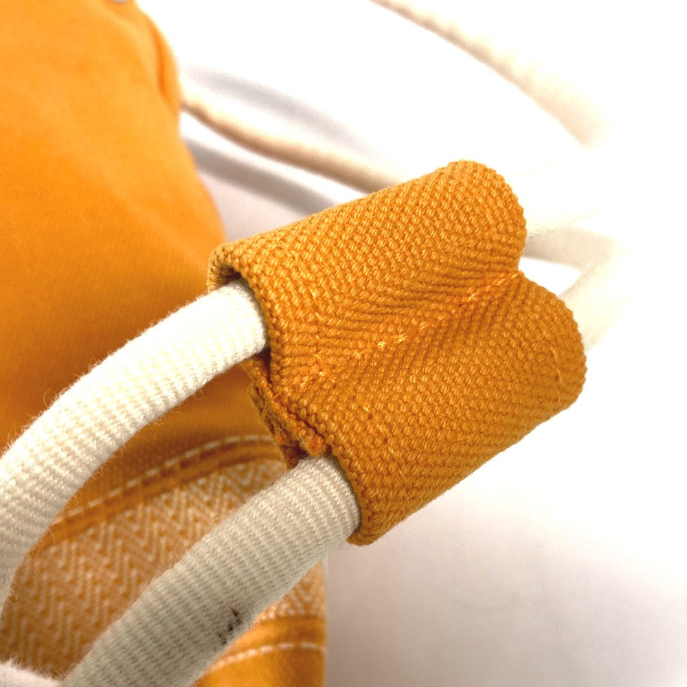 HERMES Shoulder Bag canvas Orange Beach bag Sac Marine Receive MM Women  d