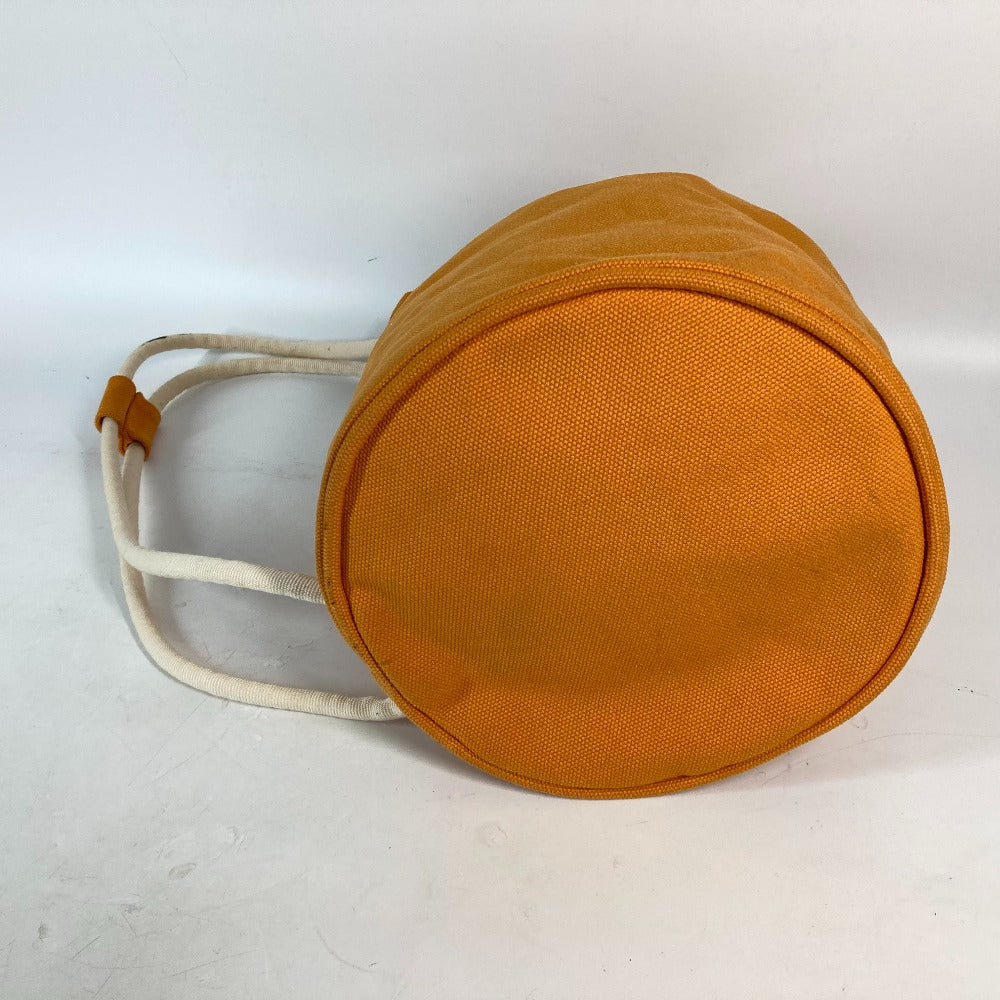 HERMES Shoulder Bag canvas Orange Beach bag Sac Marine Receive MM Women  d