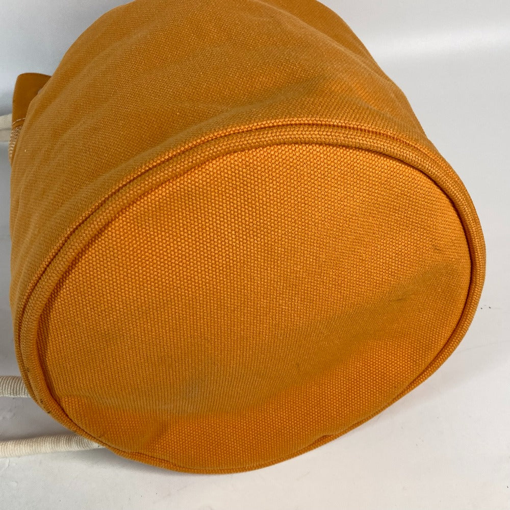 HERMES Shoulder Bag canvas Orange Beach bag Sac Marine Receive MM Women  d