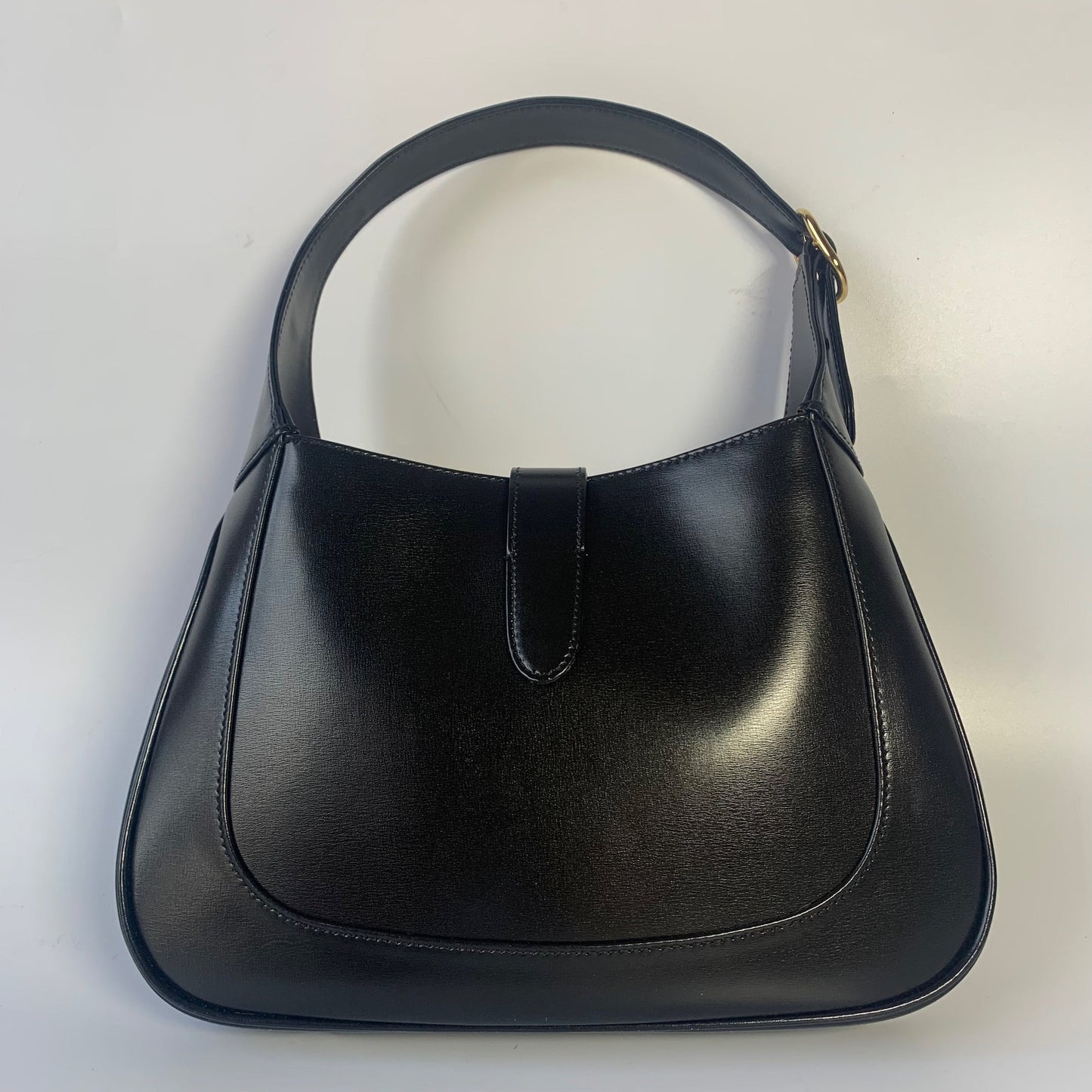 Gucci Jackie 1961 Black Leather Bag with Adjustable Strap